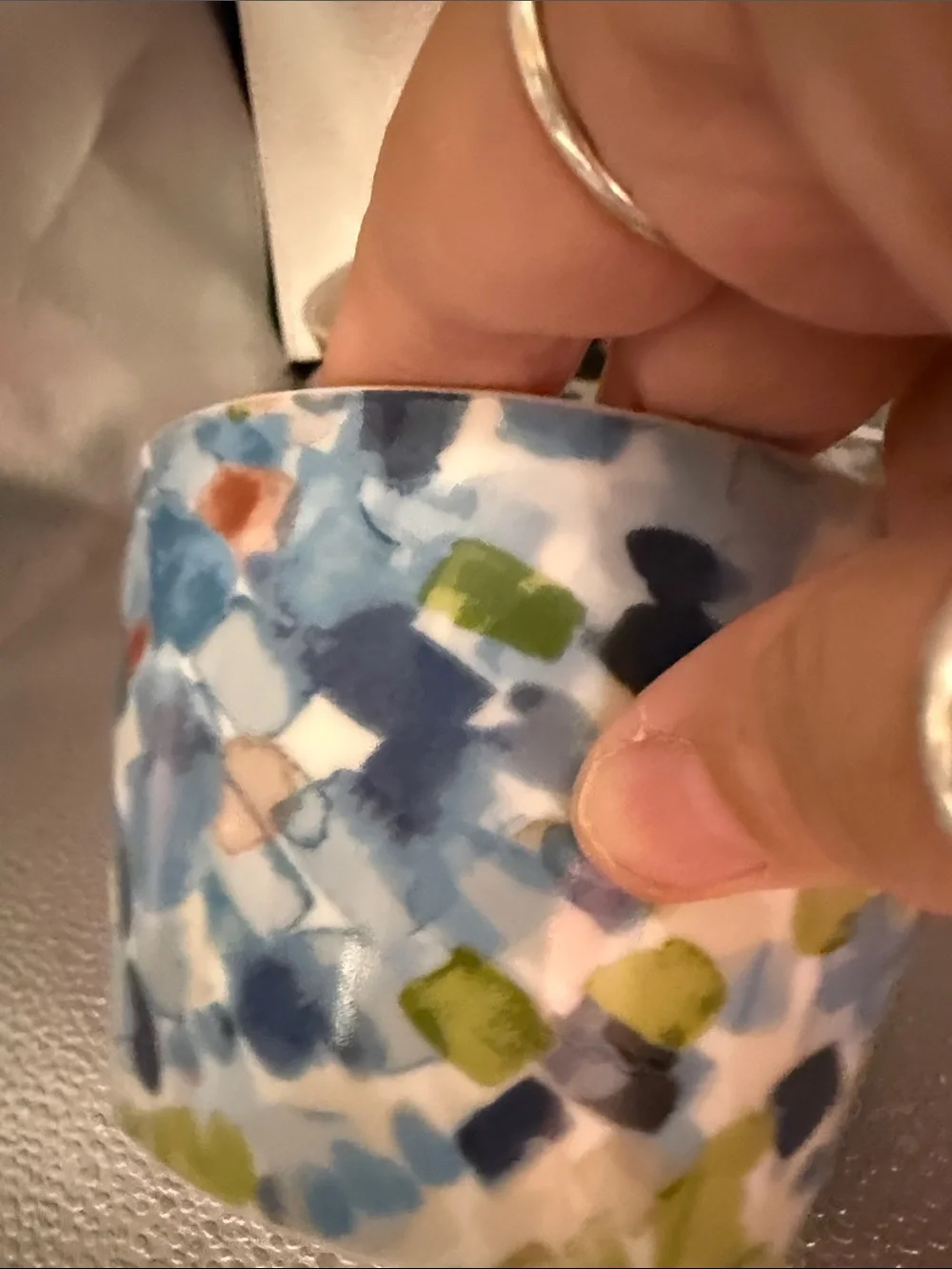 222fifth Selena Blue Porcelain Bowls